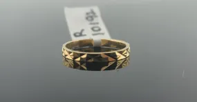 10K Solid Gold Designer Band R10192