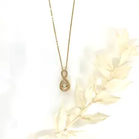 10k Yellow Gold Diamond Twinkle Necklace