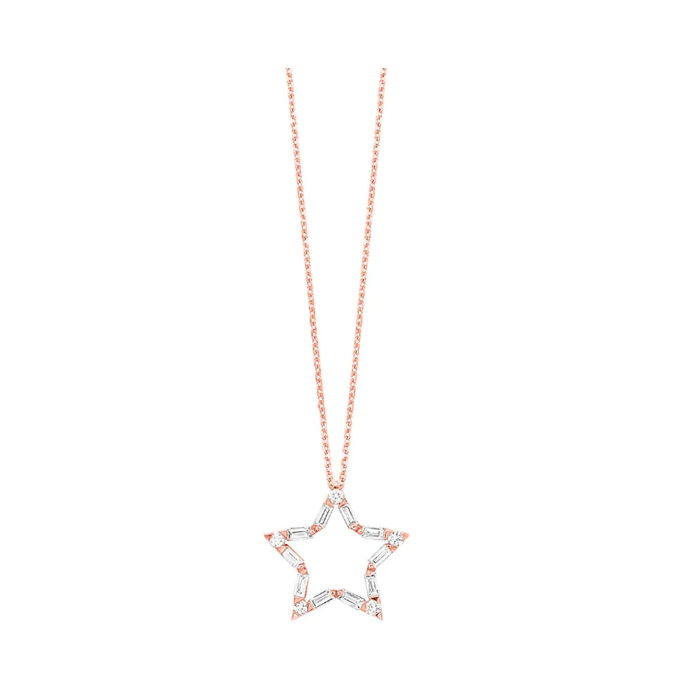 10KT ROSE GOLD DIAMOND (1/3CTW) PENDANT