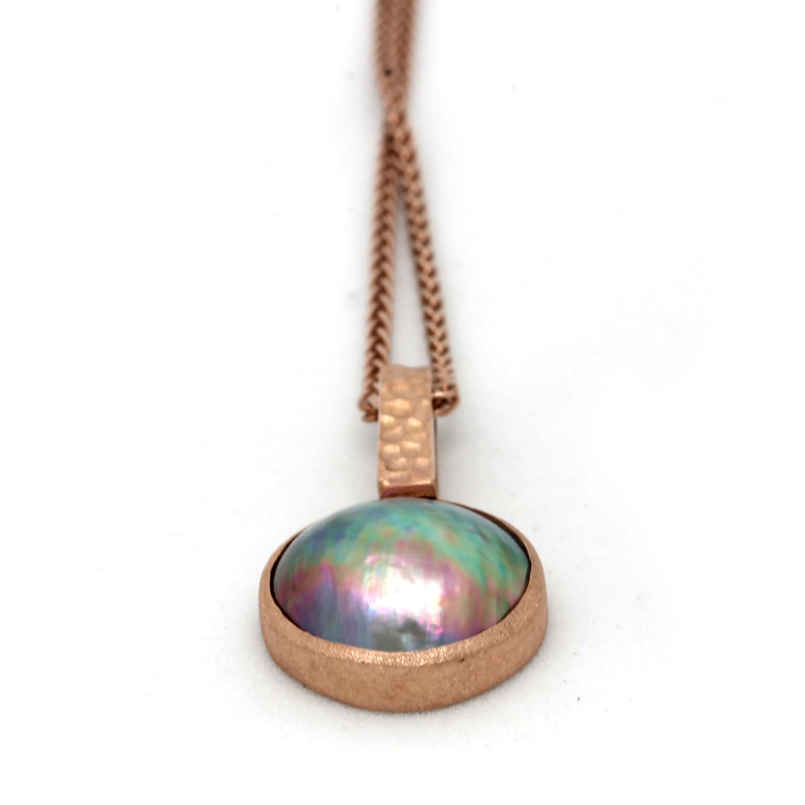 14K Rose Gold & Cortez Mabe Pearl Pendant by Kathe Mai