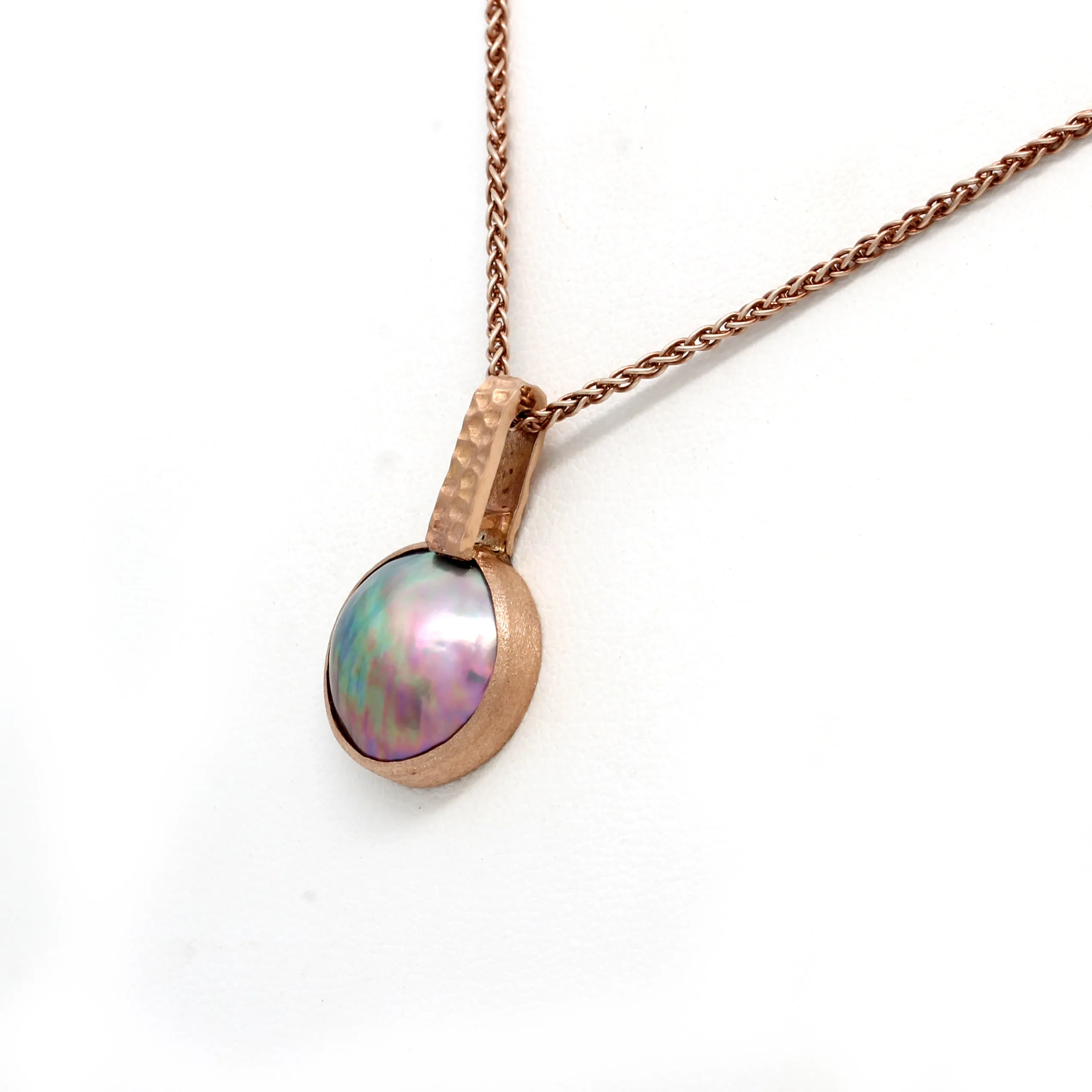 14K Rose Gold & Cortez Mabe Pearl Pendant by Kathe Mai