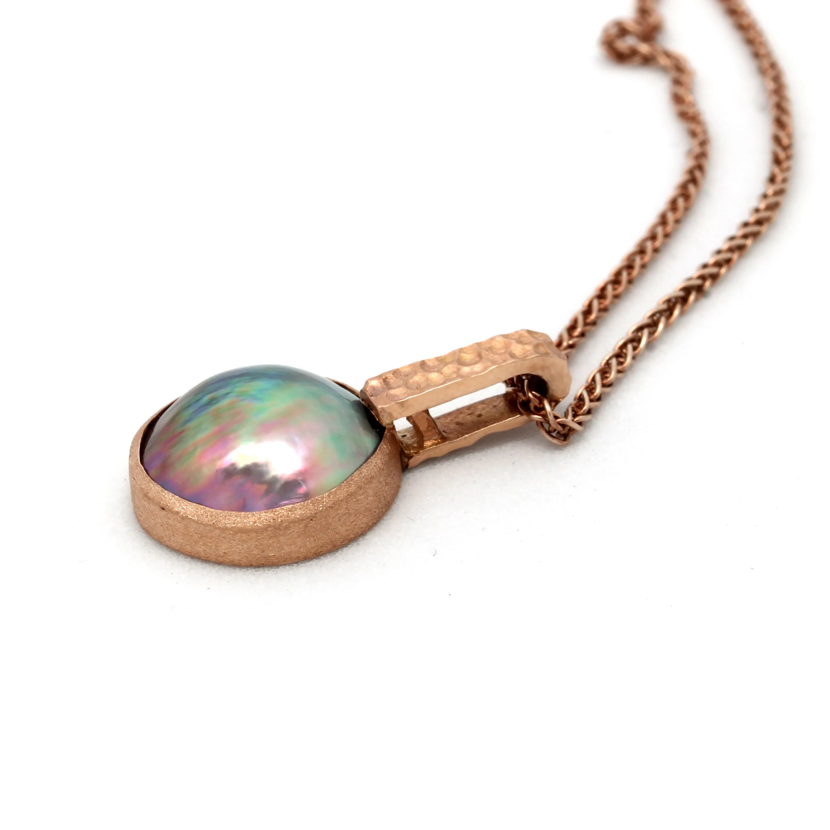 14K Rose Gold & Cortez Mabe Pearl Pendant by Kathe Mai