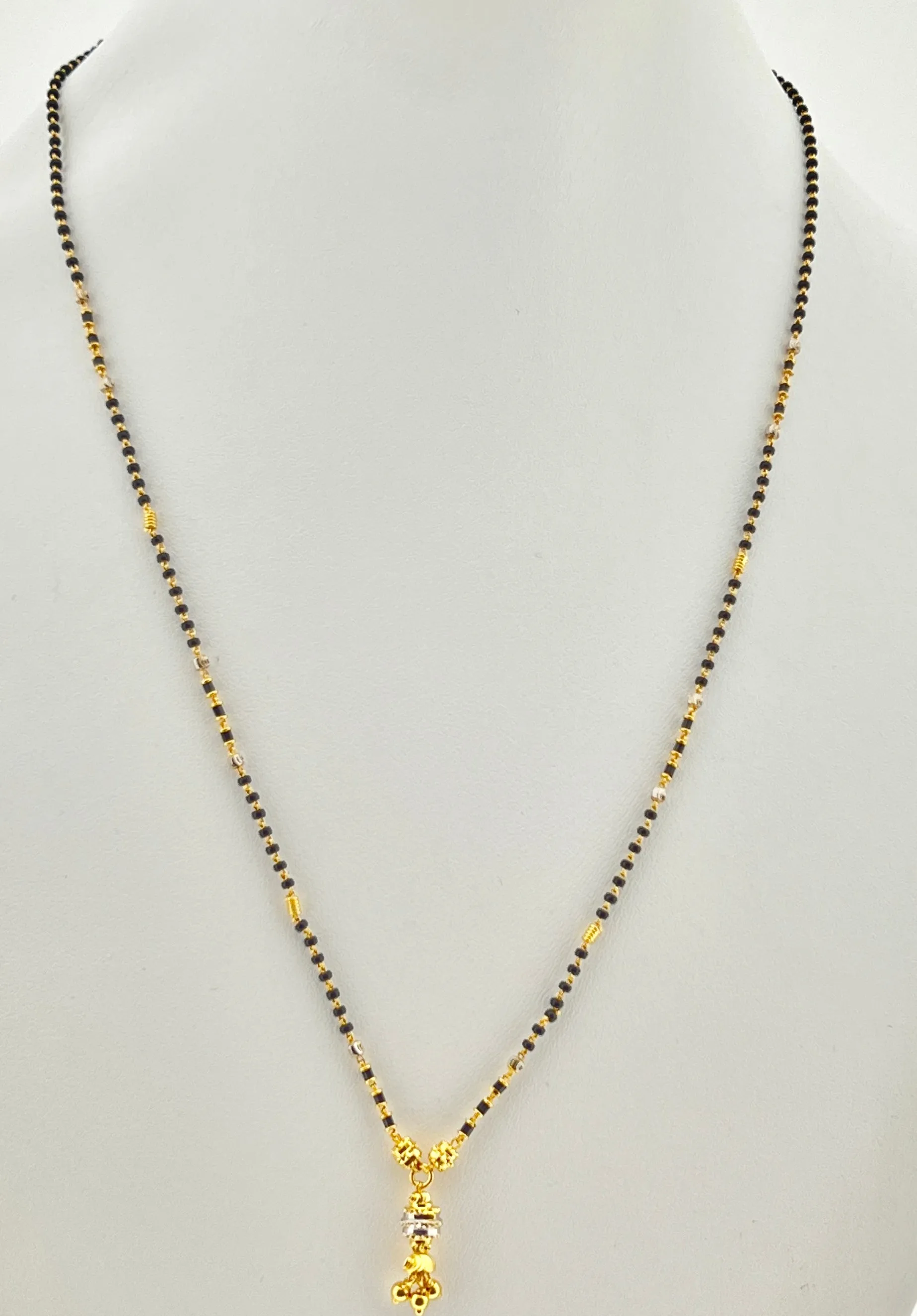 22K Solid Gold Two Tone Mangalsutra C4588