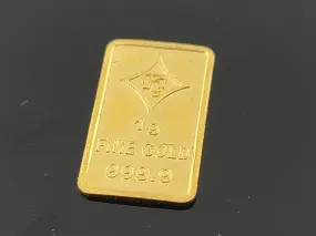 24K Idol Laxmi Solid Gold Bar cn3