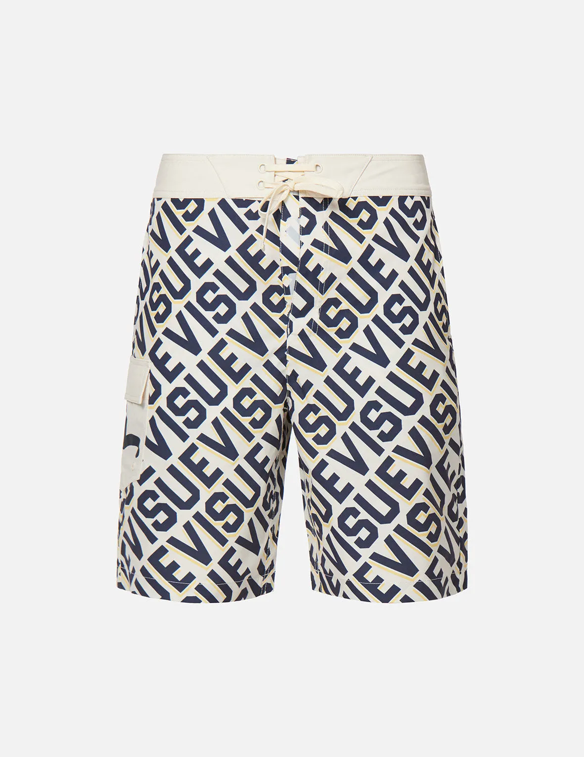 Allover Logo Print Board Shorts