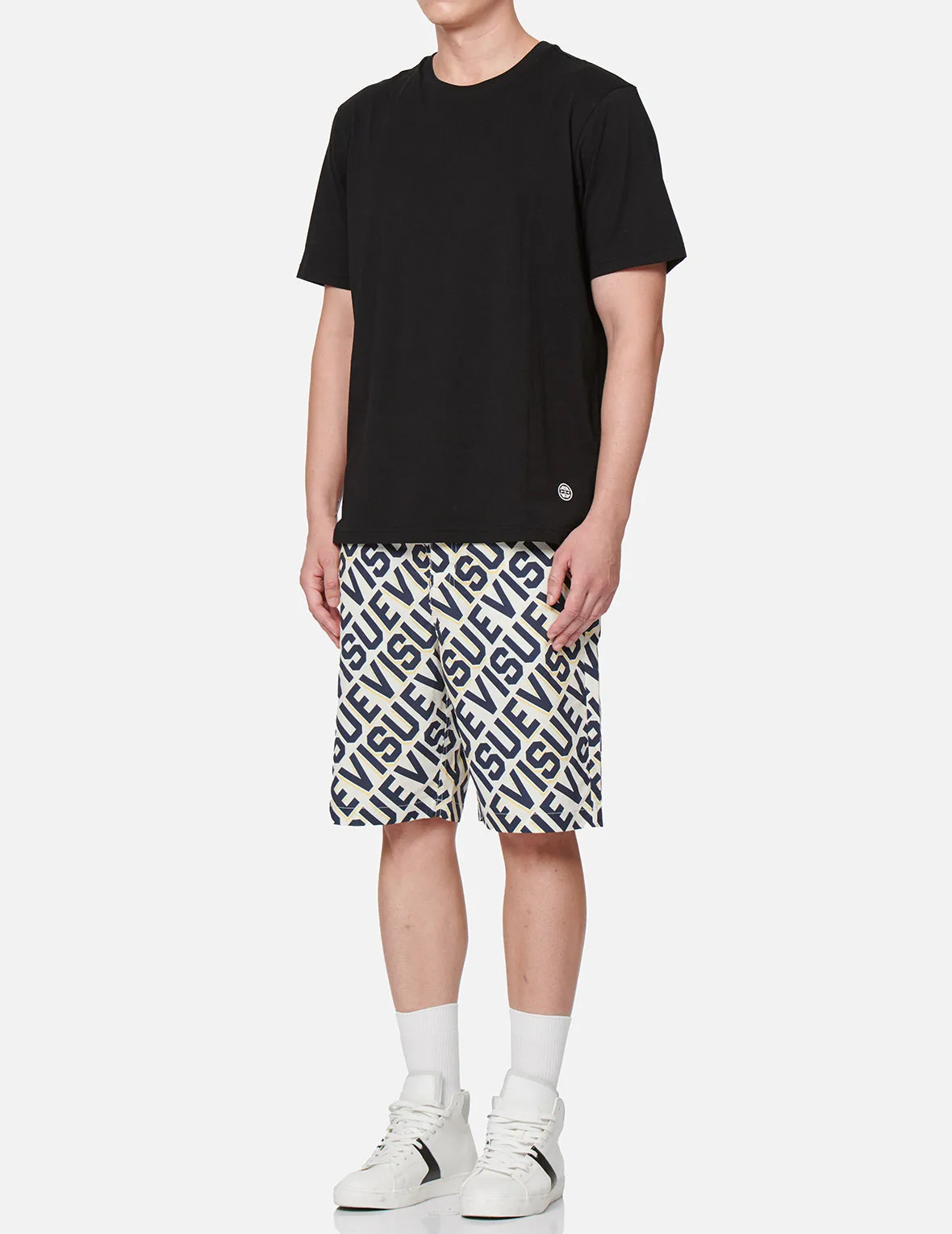 Allover Logo Print Board Shorts