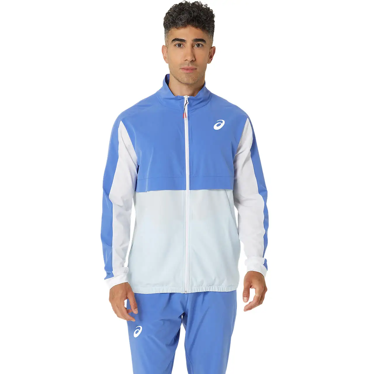 Asics Jacket Match Heren Sapphire Blauw Wit