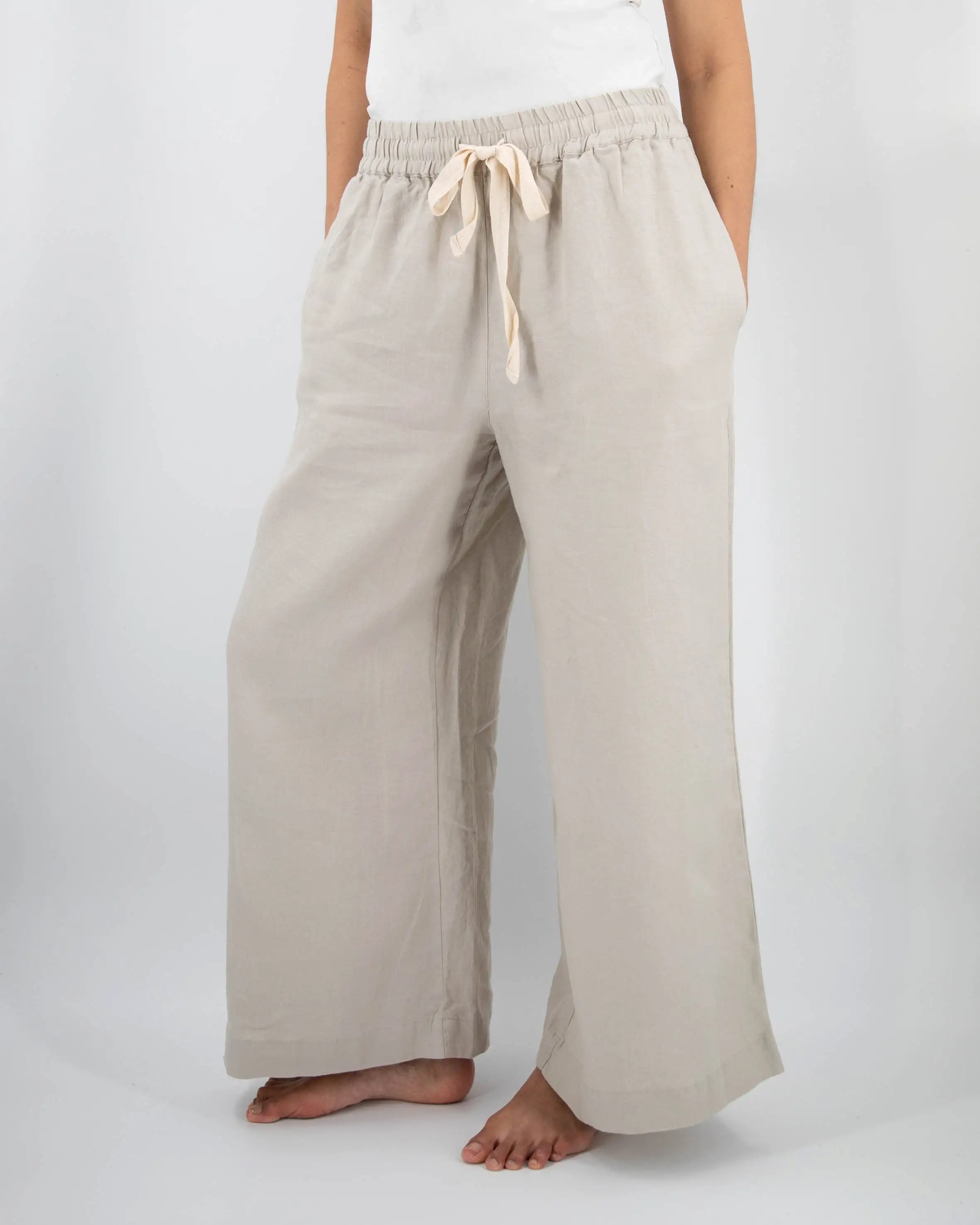 Ava Wide Leg Linen Pant