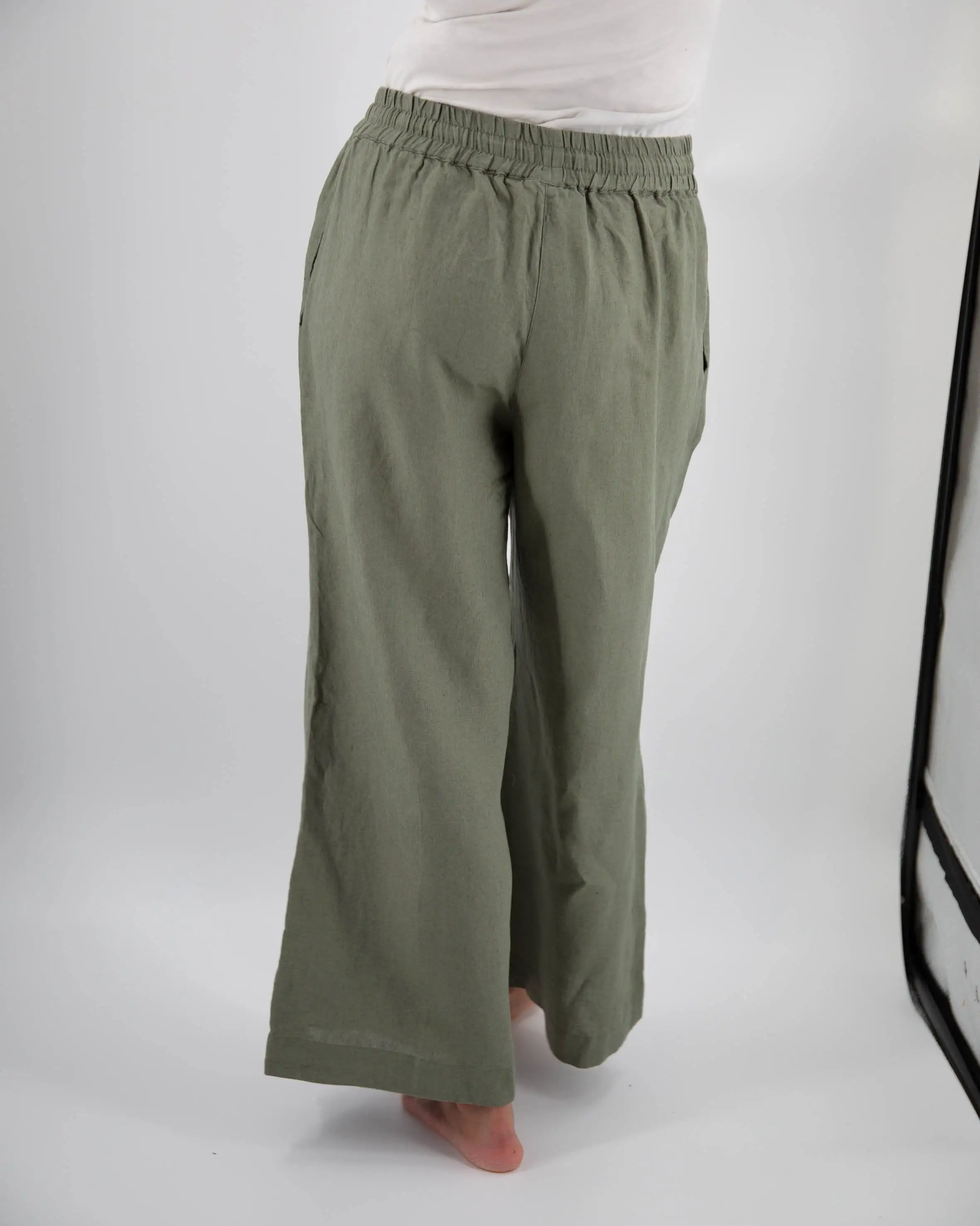 Ava Wide Leg Linen Pant