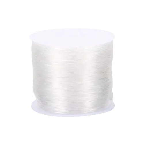 Beading Thread, Round, Crystal Tec, Elastic Stretch Thread, Clear, 1.2mm