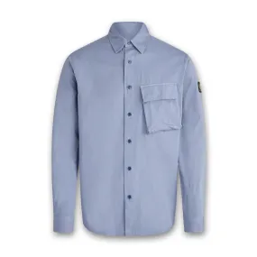 Belstaff - Scale Garment Dyed Shirt in Blue Flint