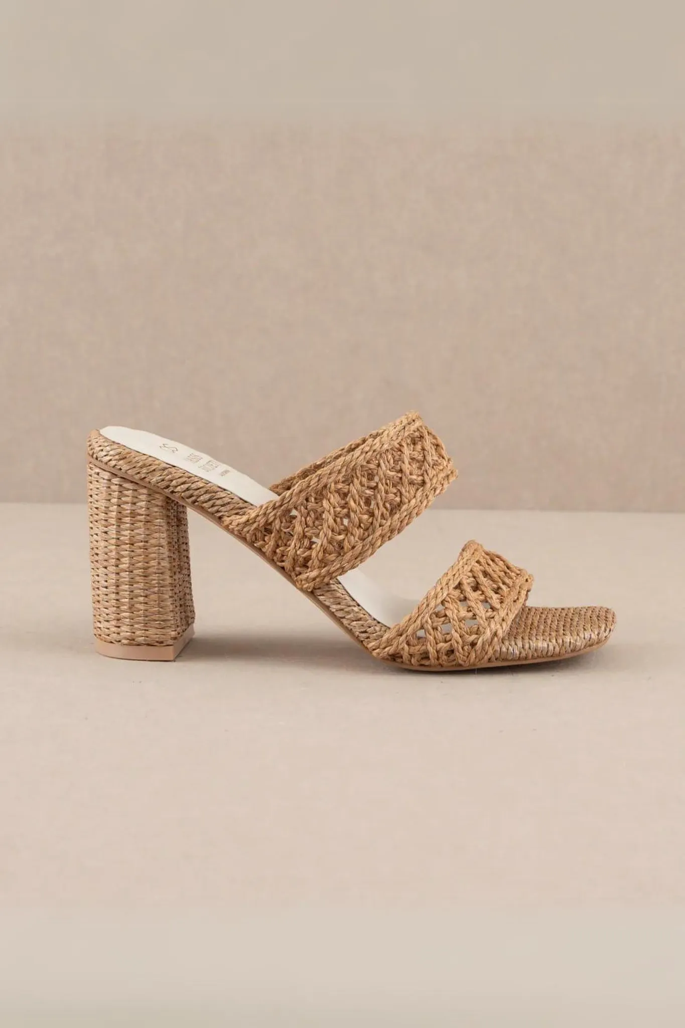 Betty Woven Heels Camel