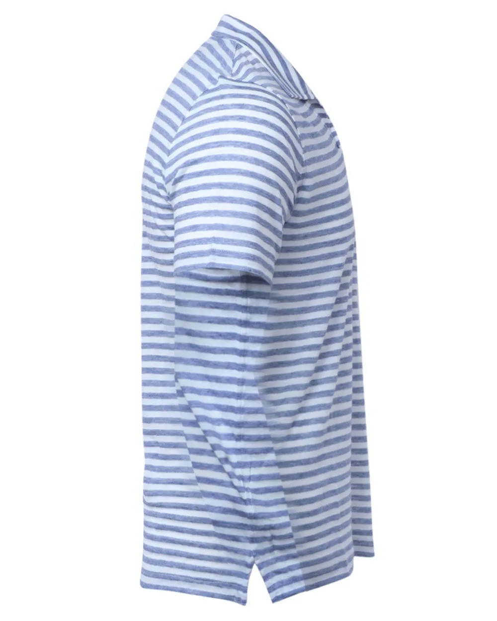 Blue and White Capri Stripe Polo