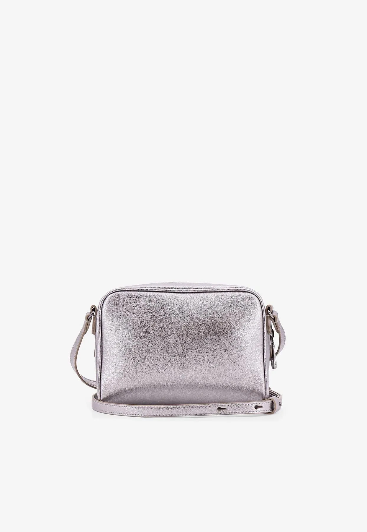 Boston Lamé Calfskin Crossbody Bag