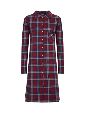 Camicia da notte aperta in stampa tartan - Fant.Fumo Mel.