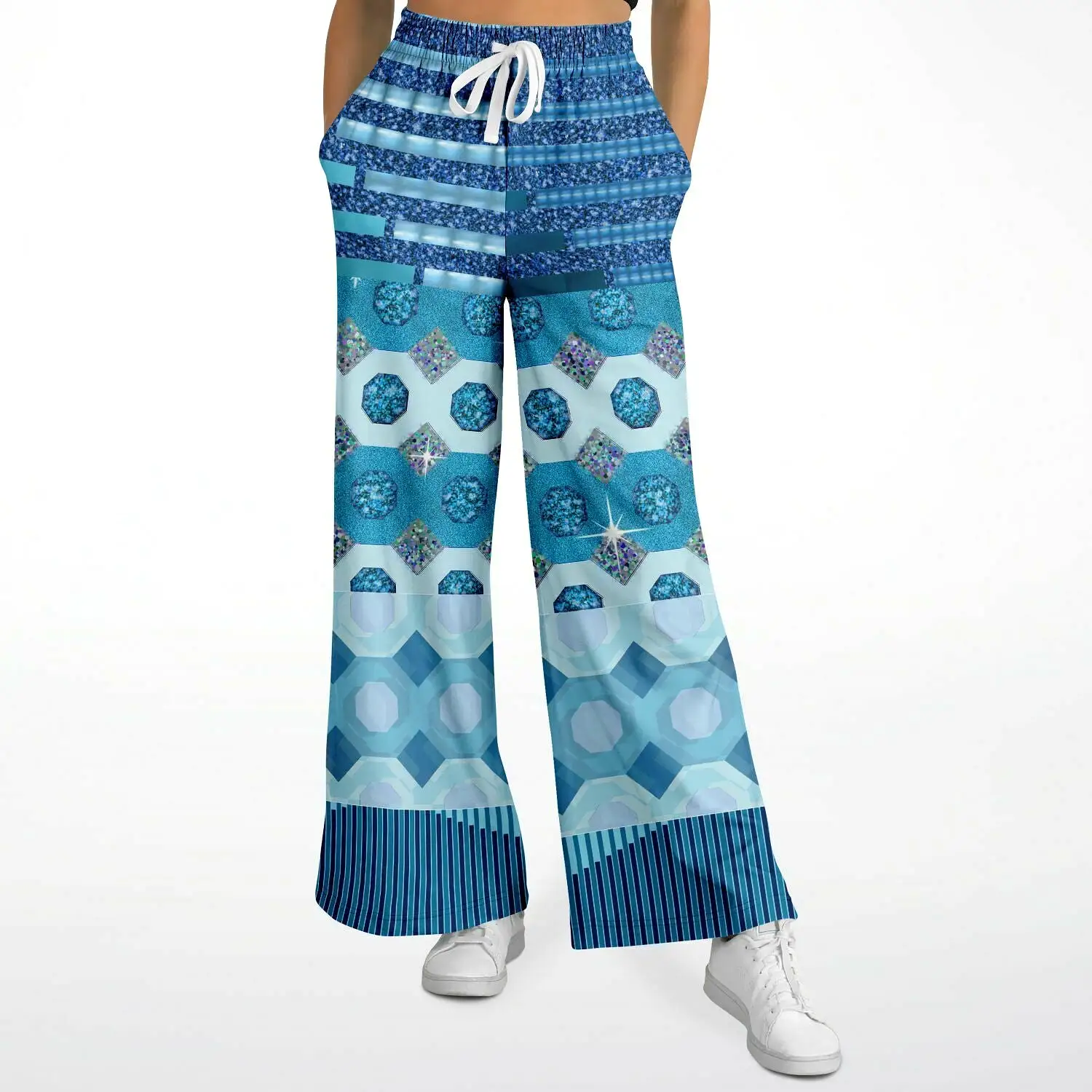 Cte d'Azur Eco-Poly Stretchy Phat Bellbottoms