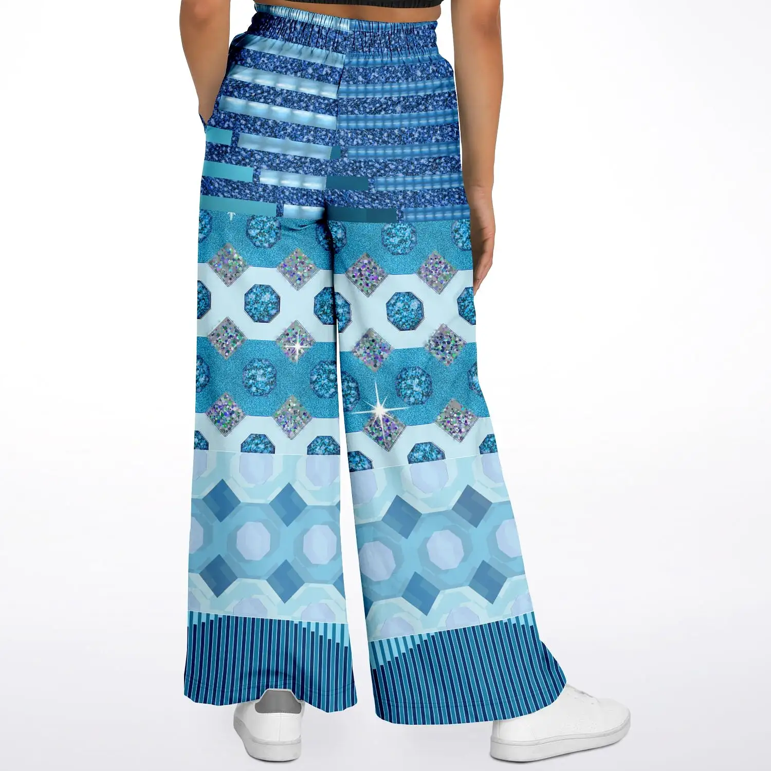 Cte d'Azur Eco-Poly Stretchy Phat Bellbottoms