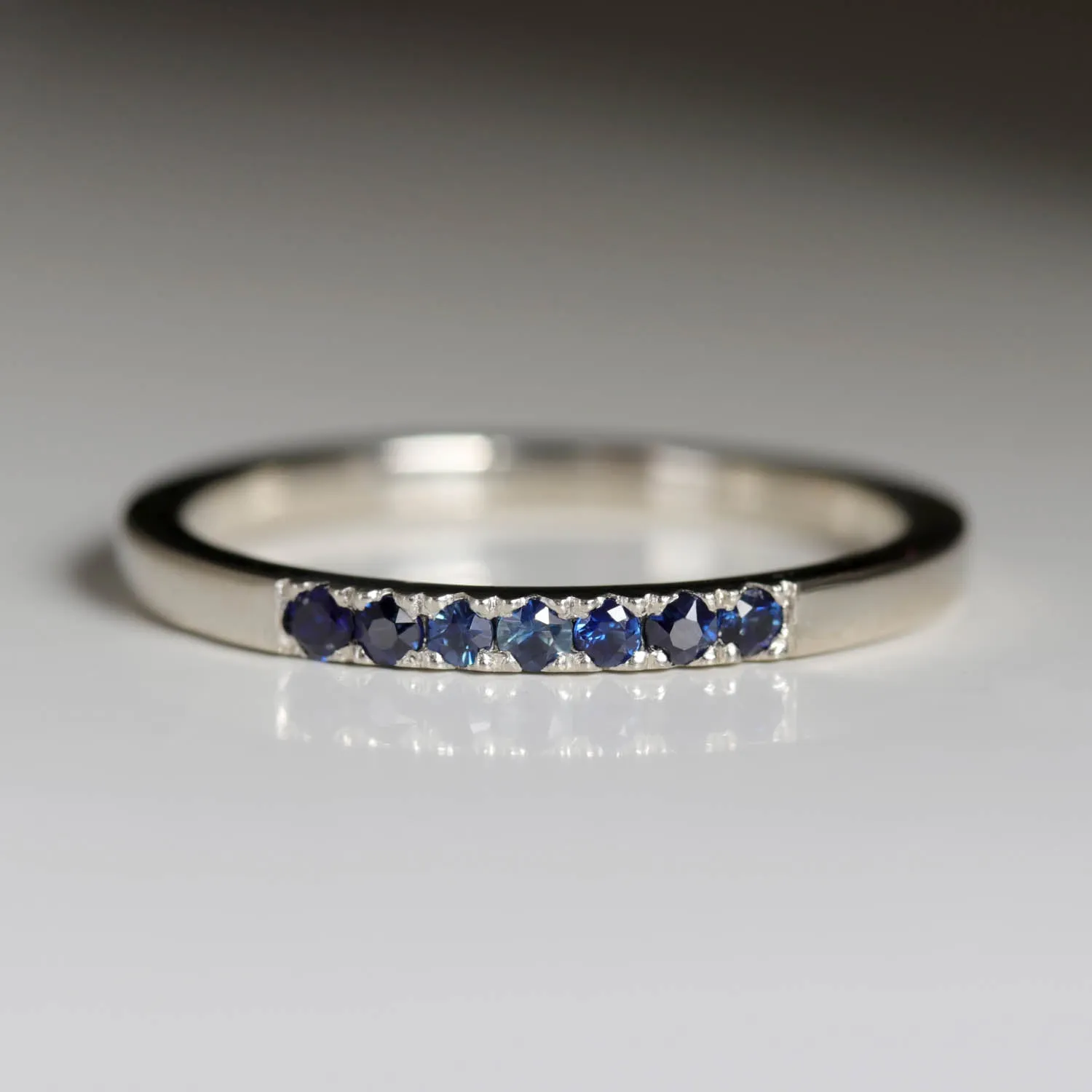 Denim Blue Sapphire Stacking Ring