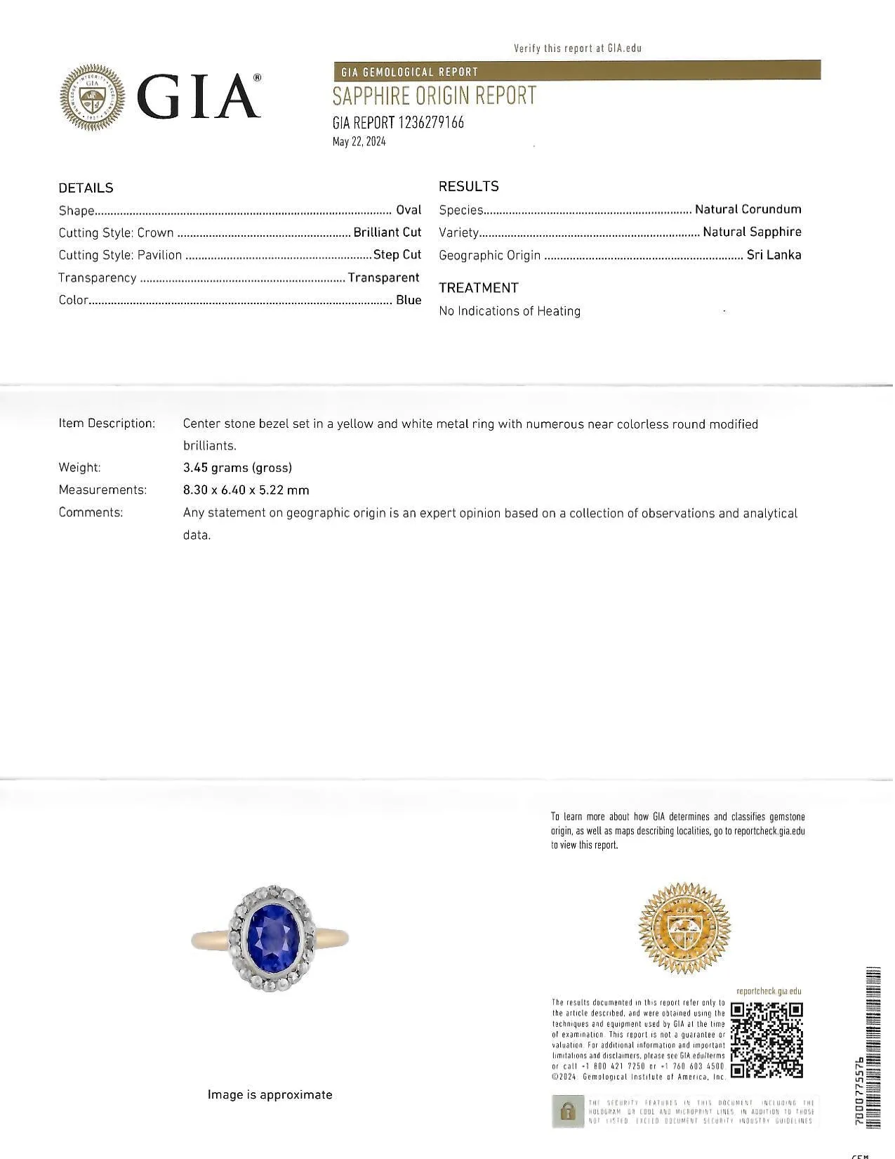 Edwardian 2.50 CTW No Heat Ceylon Sapphire Diamond Platinum 14 Karat Gold Antique Halo Ring GIA