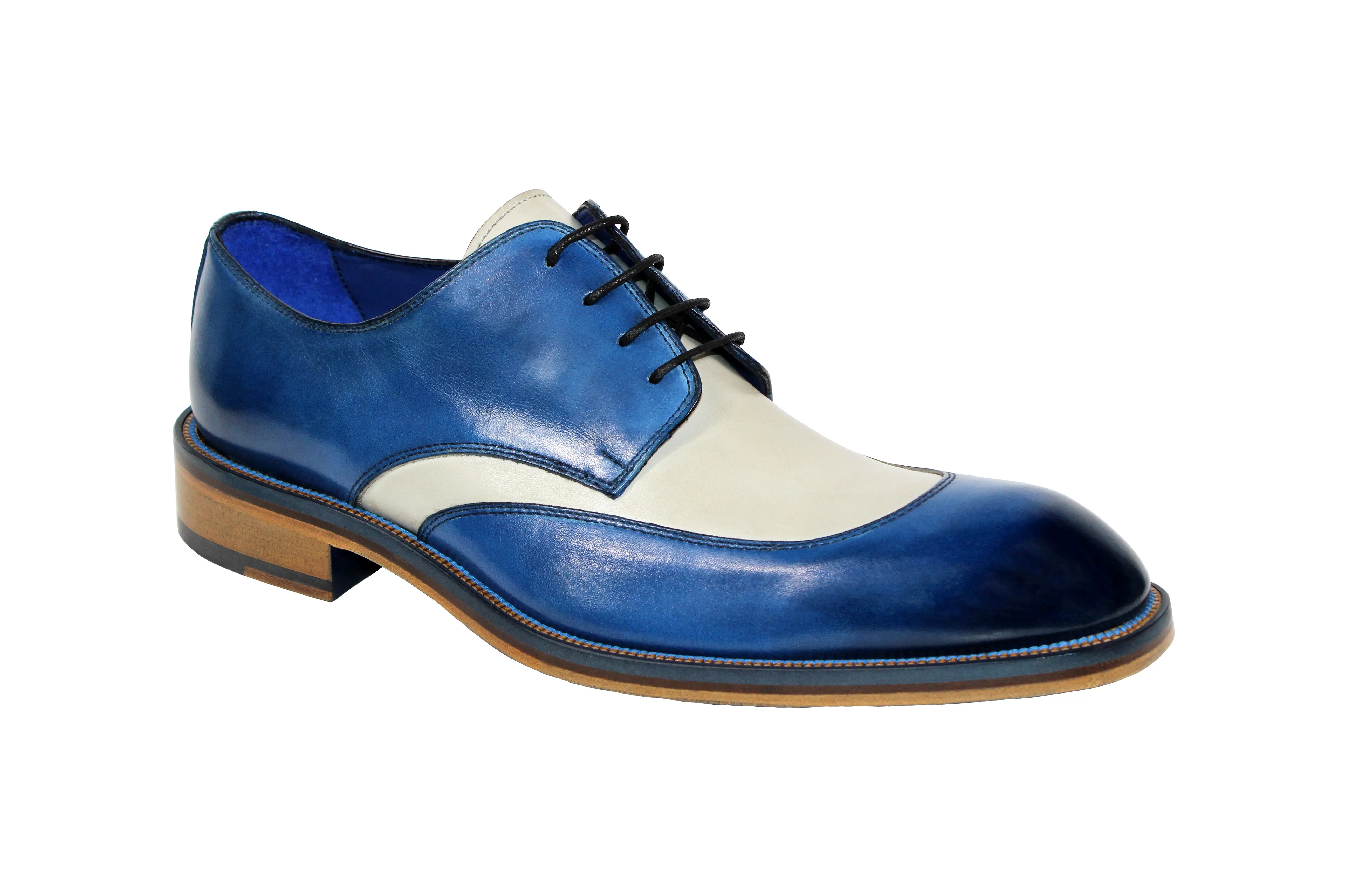 Emilio Franco Cosimo Ocean Blue/Bone Shoes