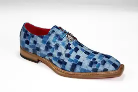 Emilio Franco Couture Santo Blue Combo Shoes