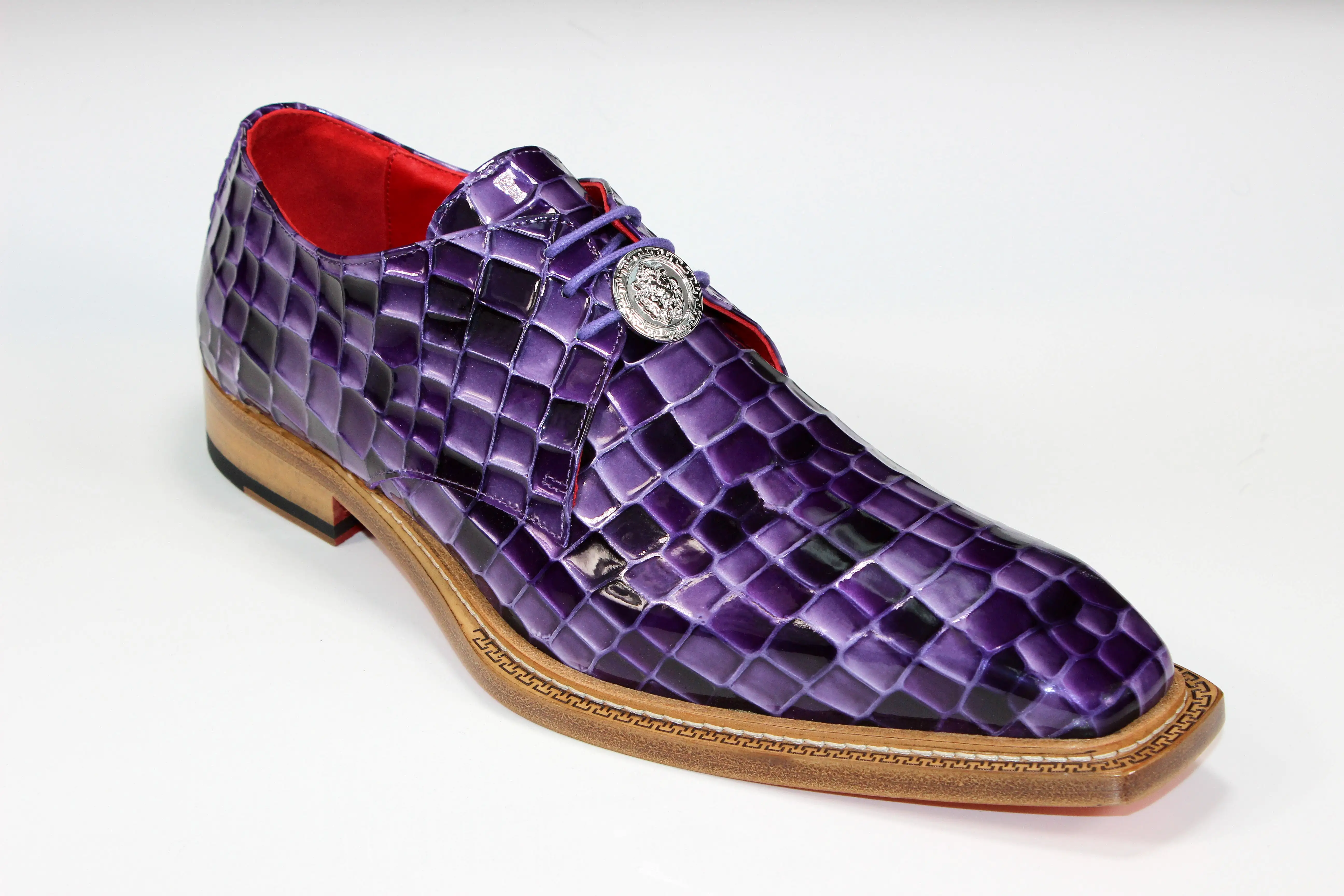 Emilio Franco Couture Santo Purple Combo Shoes