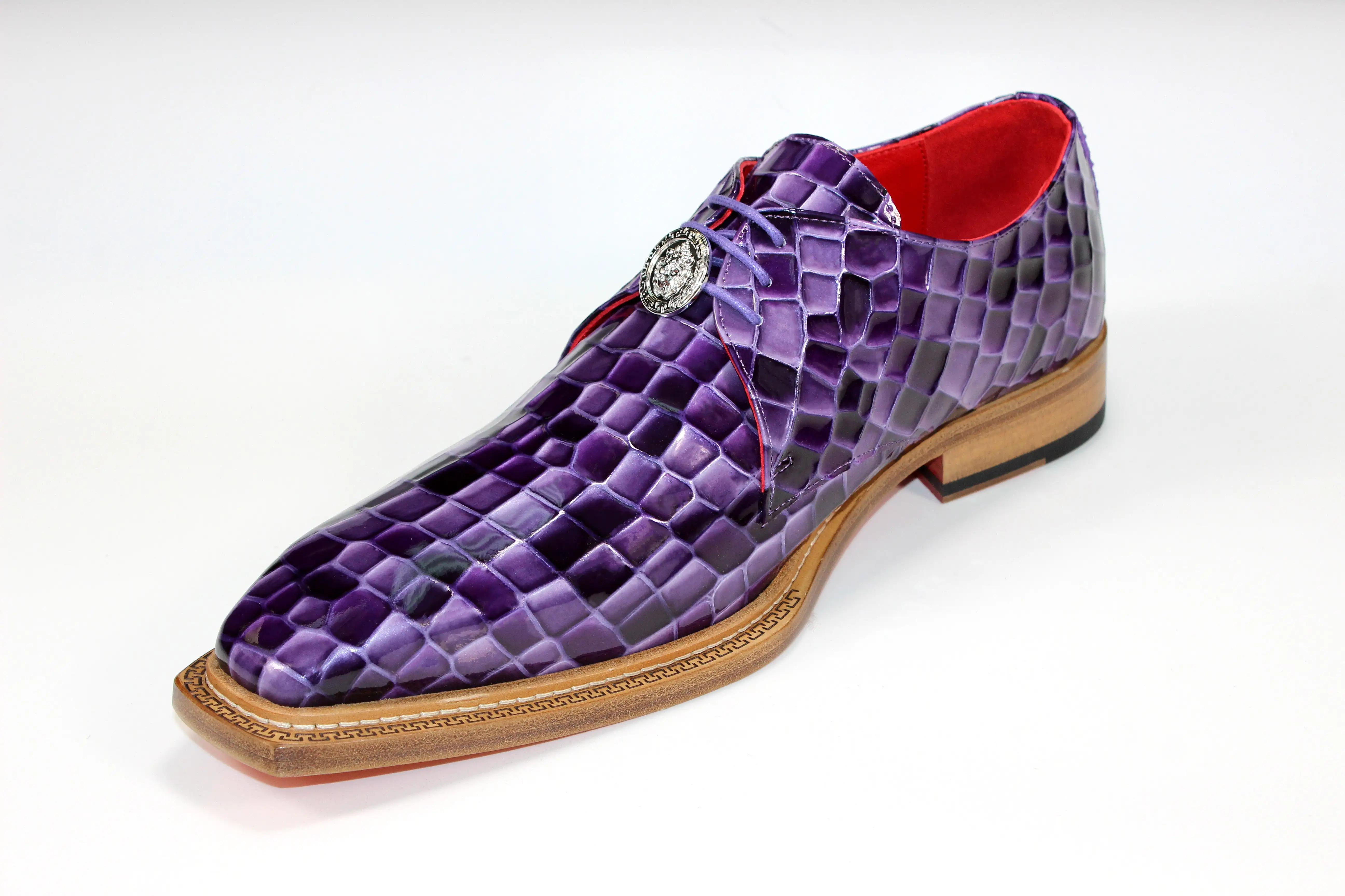 Emilio Franco Couture Santo Purple Combo Shoes