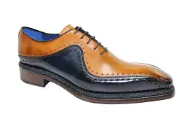 Emilio Franco Leopoldo Navy/Cognac Calf Shoes