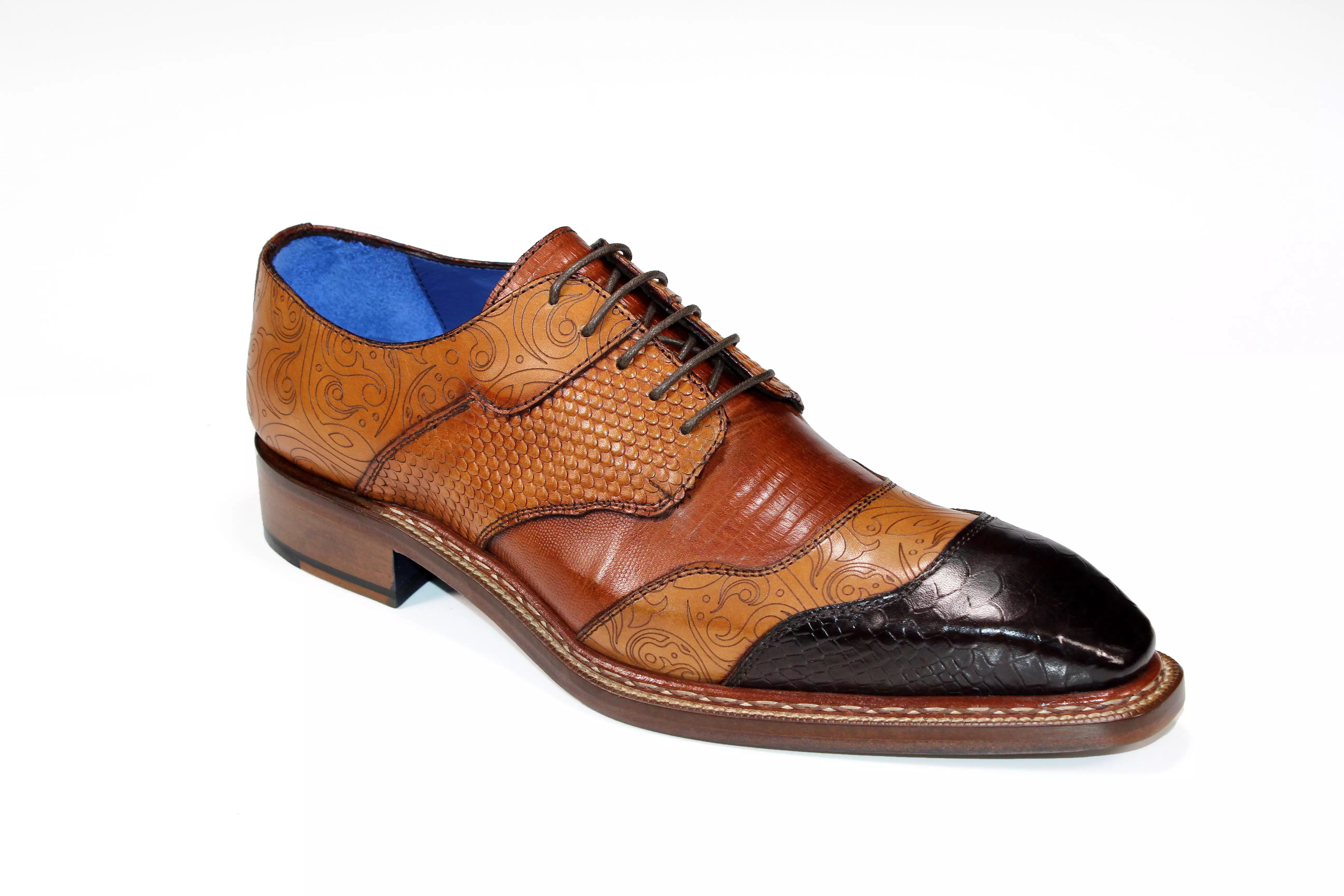 Emilio Franco Martino Brown Combi Shoes