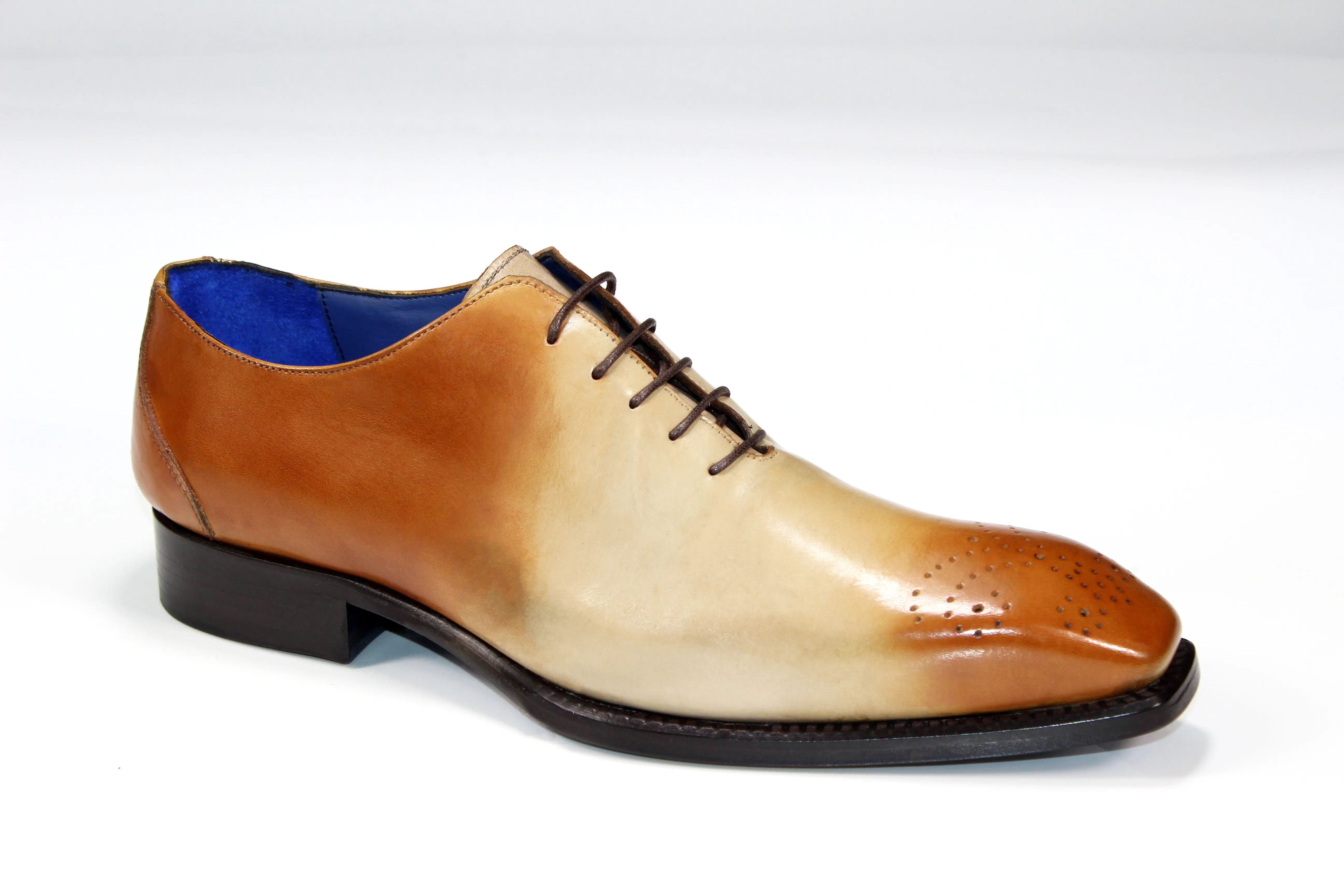 Emilio Franco Valerio Cognac/Beige Shoes