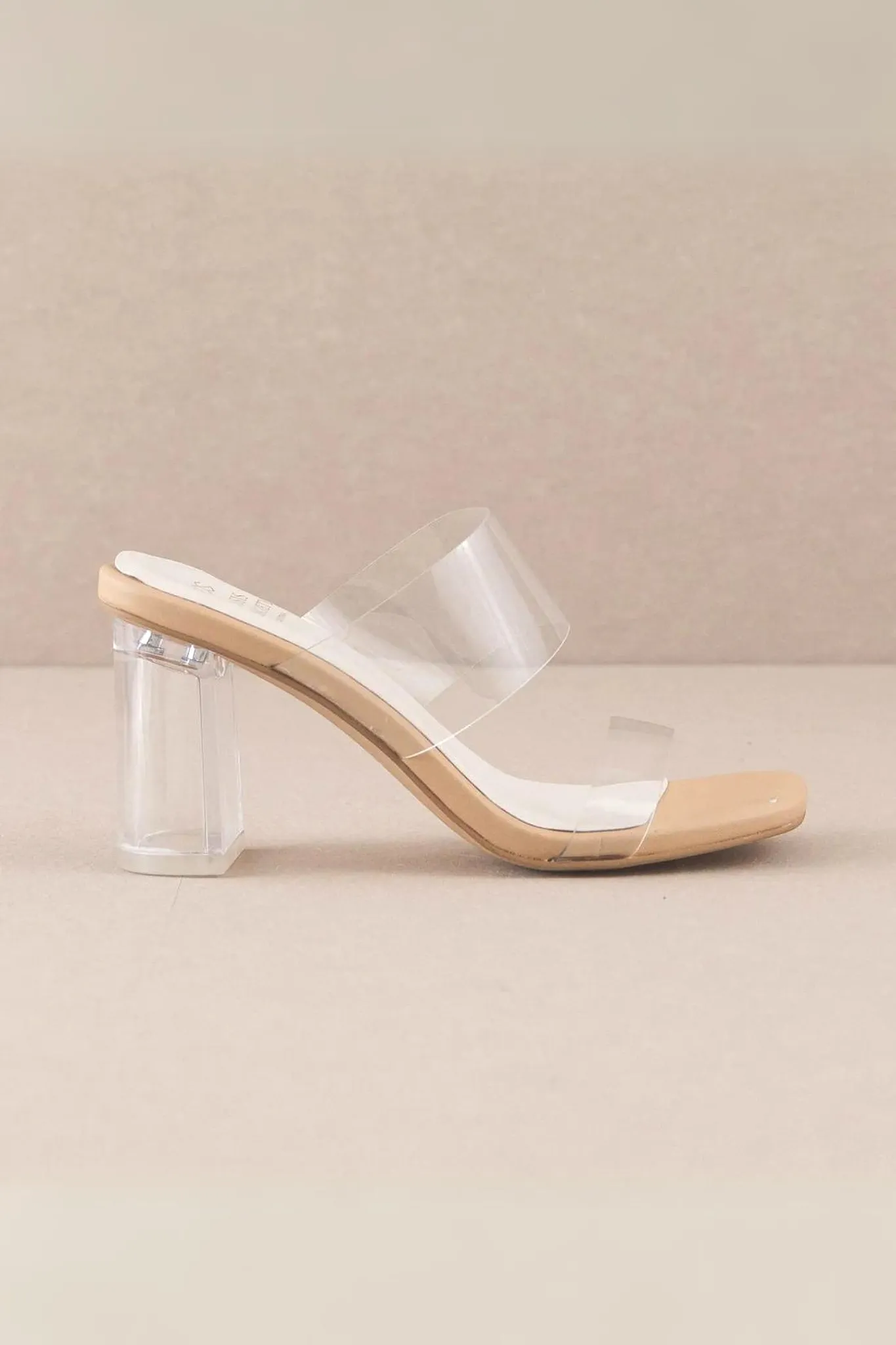 Emma Block Heels Clear