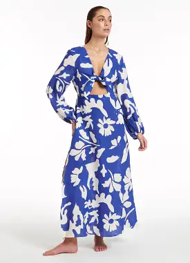 Emporio Tie Maxi Kaftan - Sapphire