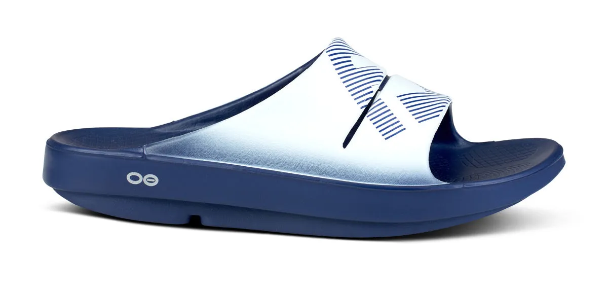 FJ X OOFOS Men's OOahh Sport Slide Sandal - Navy