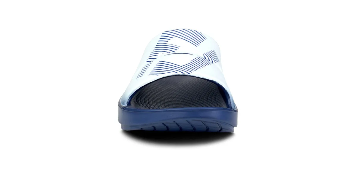 FJ X OOFOS Men's OOahh Sport Slide Sandal - Navy