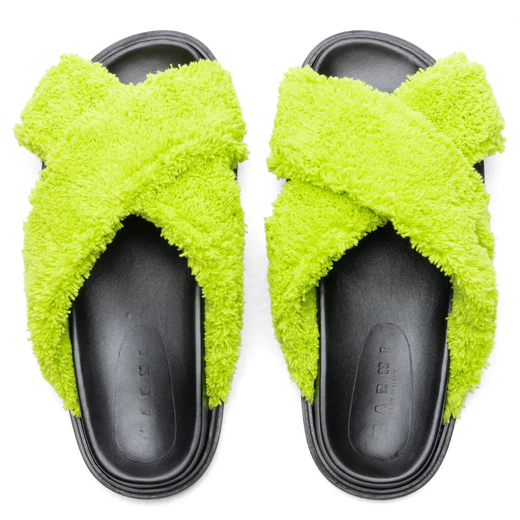 Fussbett Slide Sandal - Lime Green