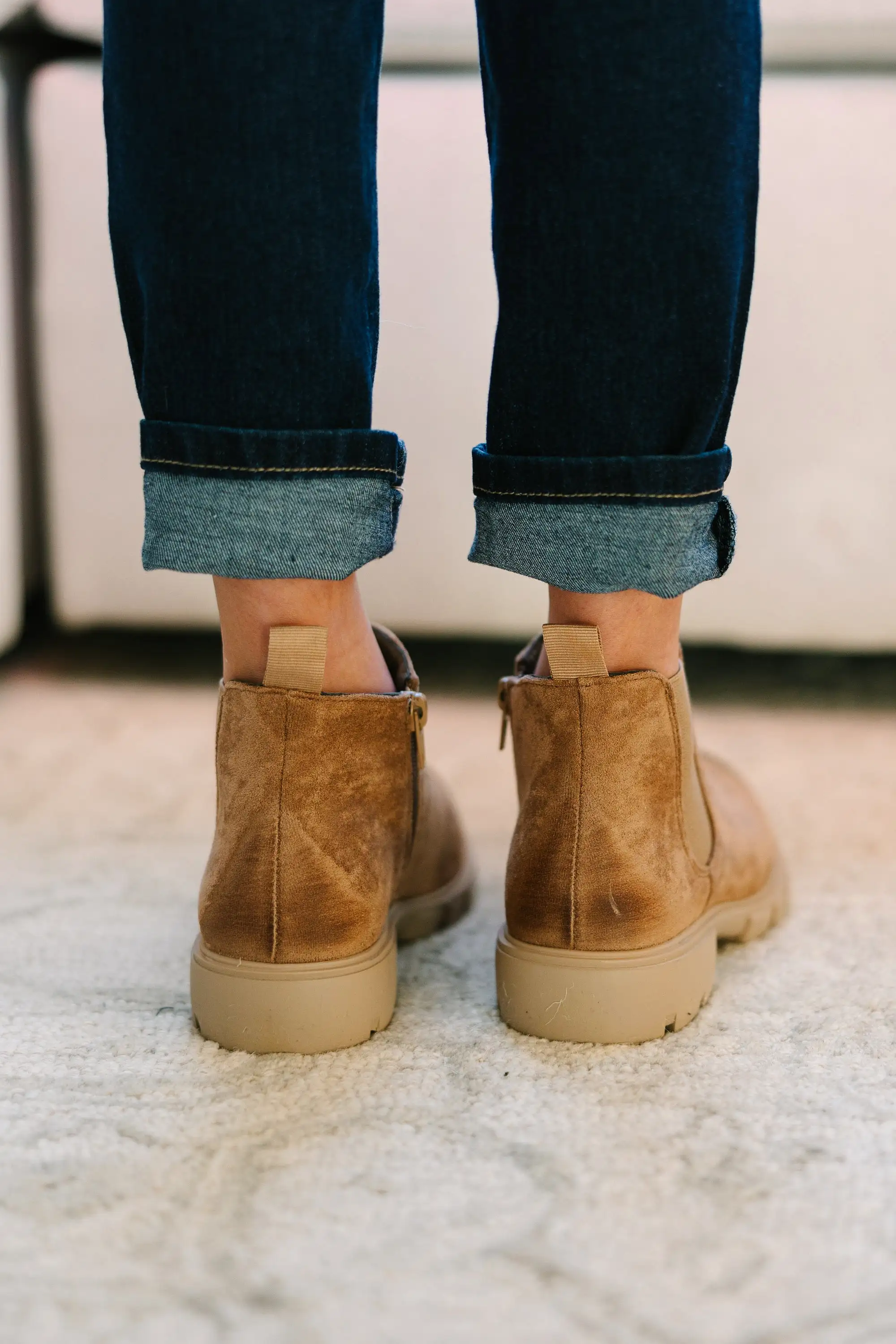 Girls: Make You Smile Taupe Booties