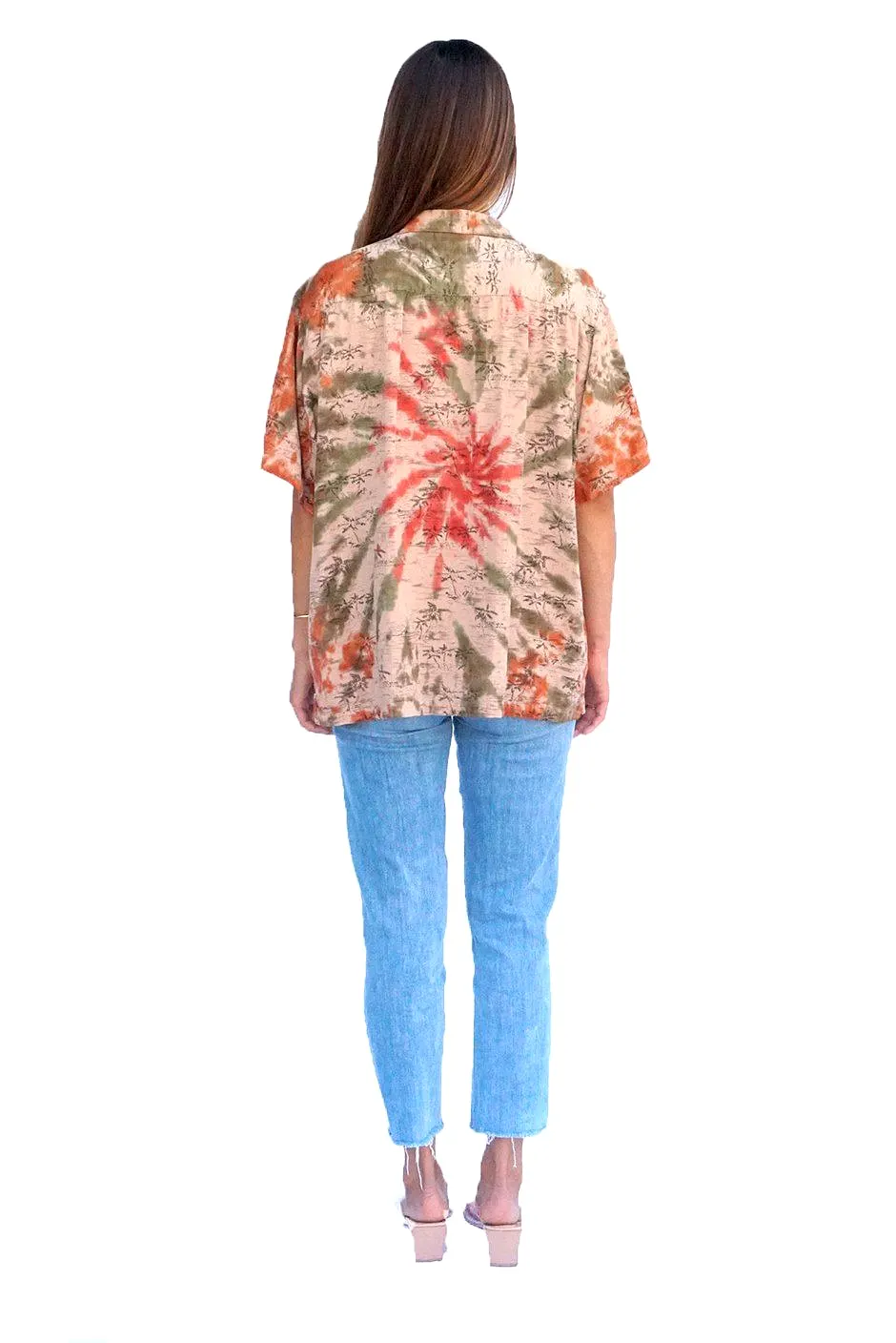 Hawaiian Kai Shirt // Desert Spiral Tie Dye