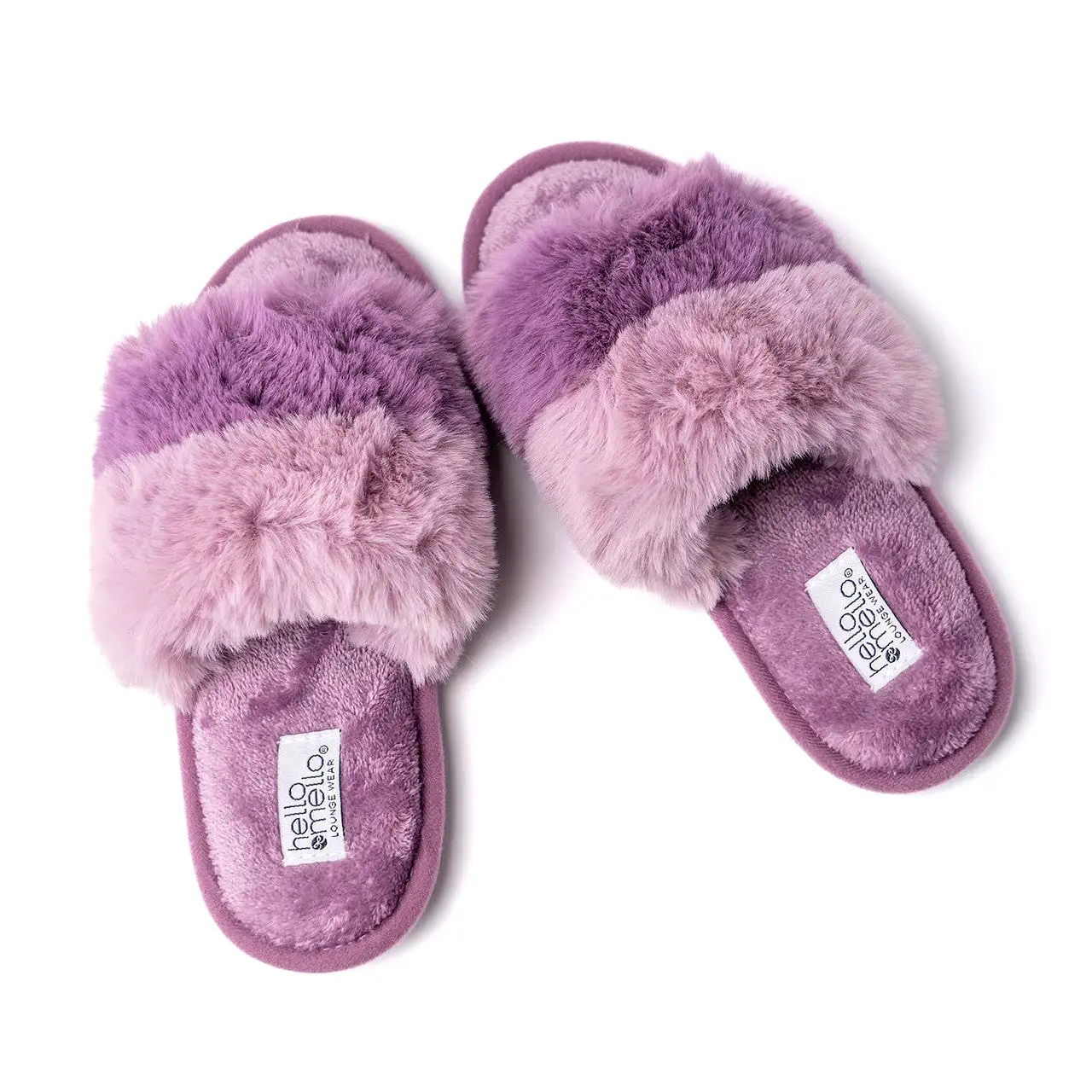 Hello Mello Cotton Candy Puff Slippers