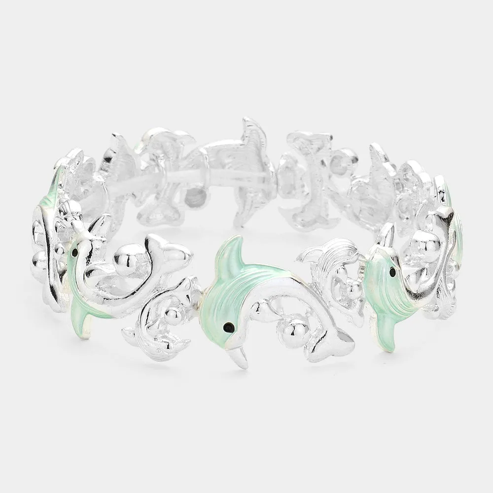 iLLASPARKZ Dolphin Stretch Bracelet