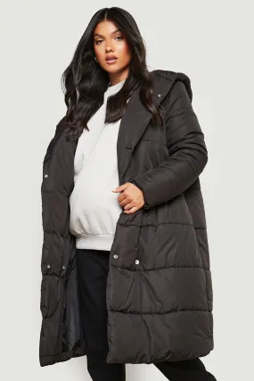 Jackets & Coats | Maternity Wrap Duvet Coat | boohoo