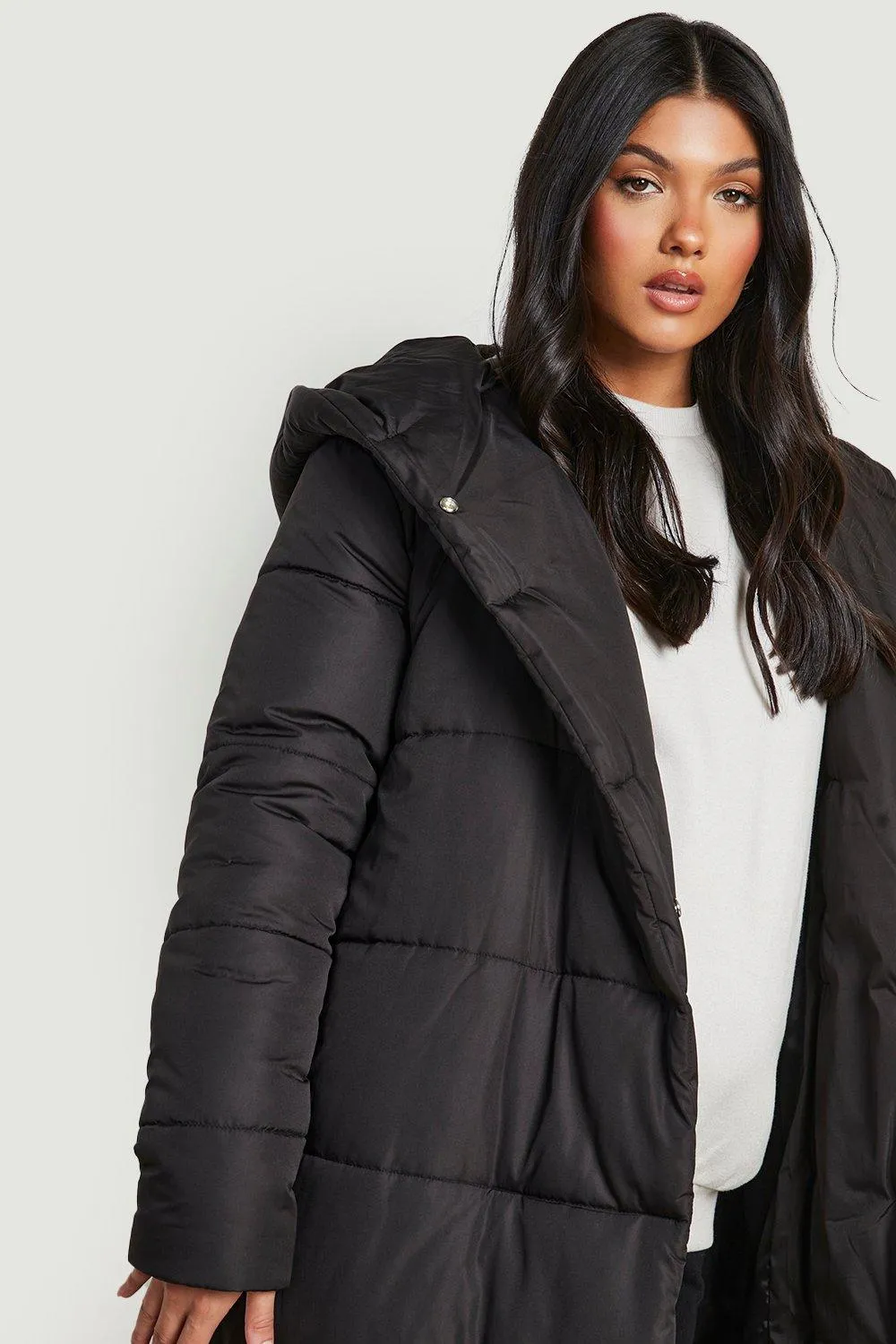 Jackets & Coats | Maternity Wrap Duvet Coat | boohoo