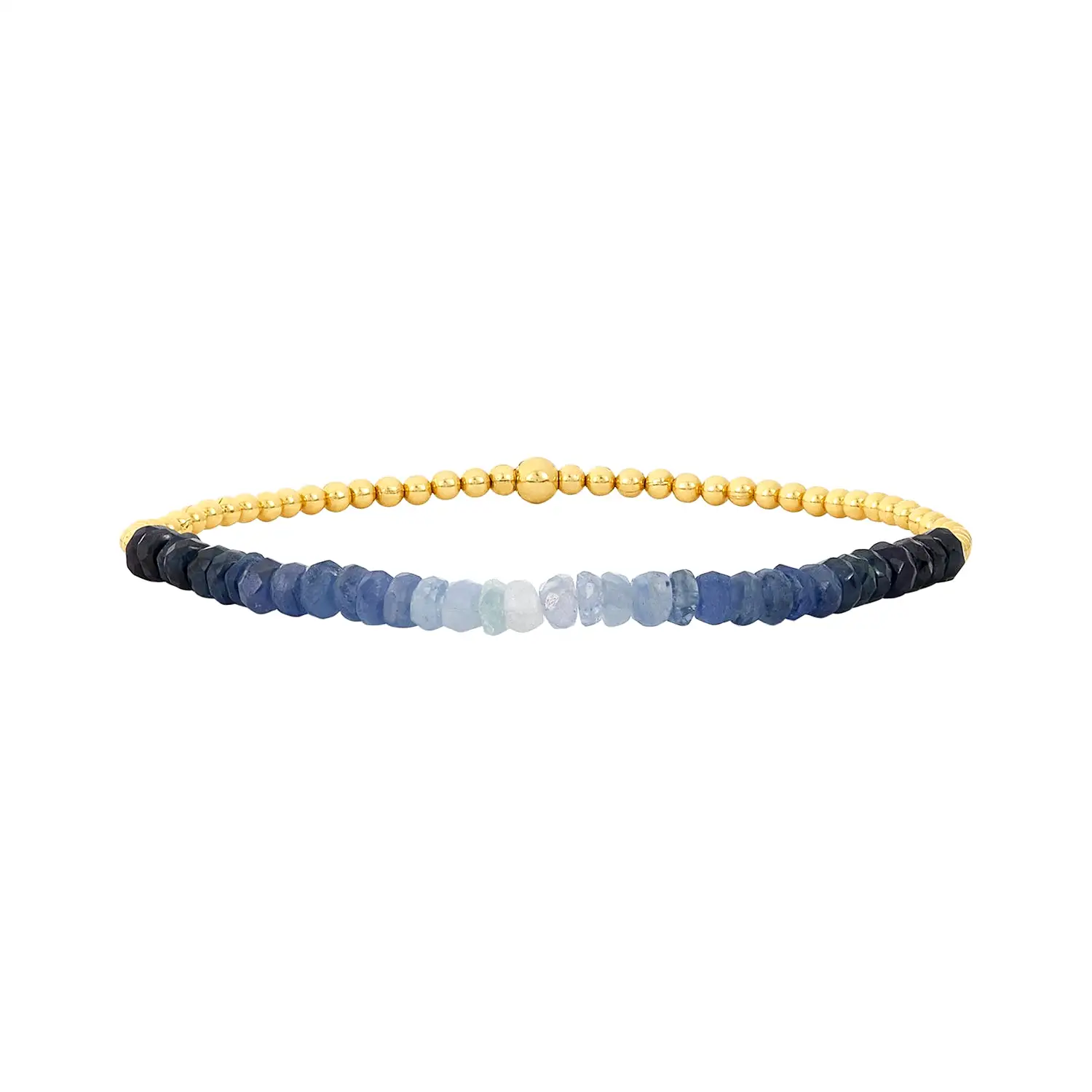 Karen Lazar Design 2MM Signature Bracelet with Blue Sapphire Ombré