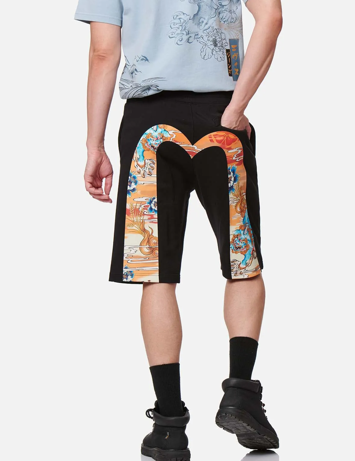 Komainu Daicock Print Sweat Shorts