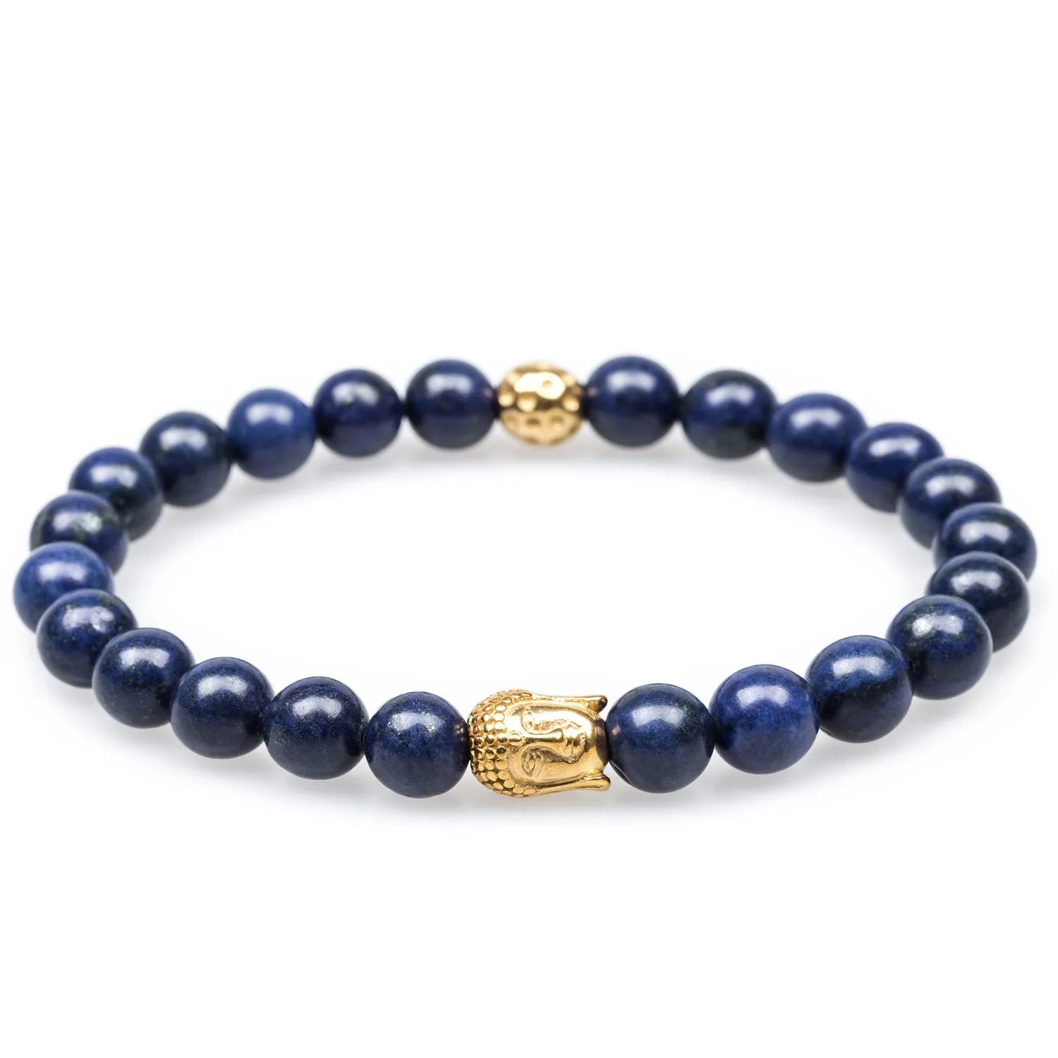 Lapis Lazuli Gold Buddha Bracelet