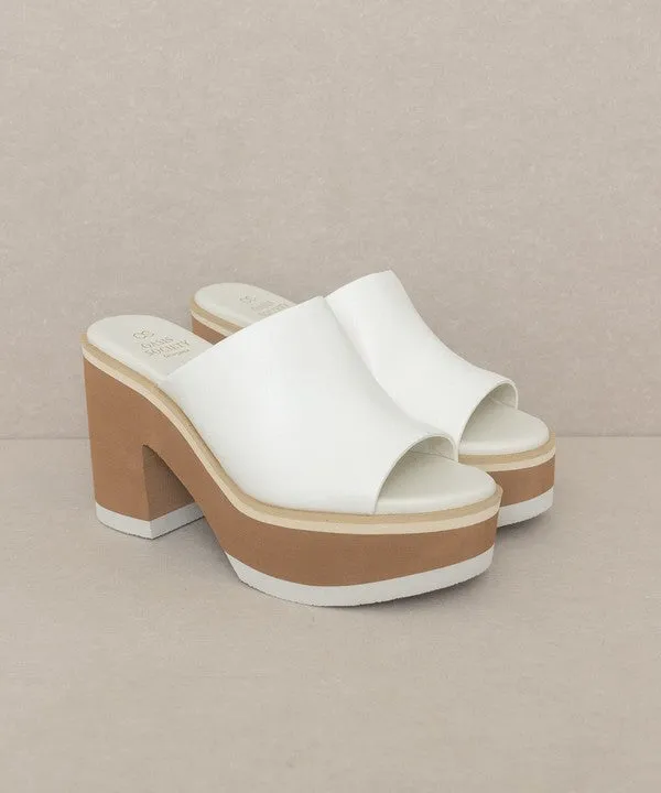 Maren - Layered Platform Heel Slides