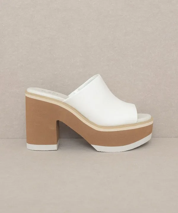 Maren - Layered Platform Heel Slides