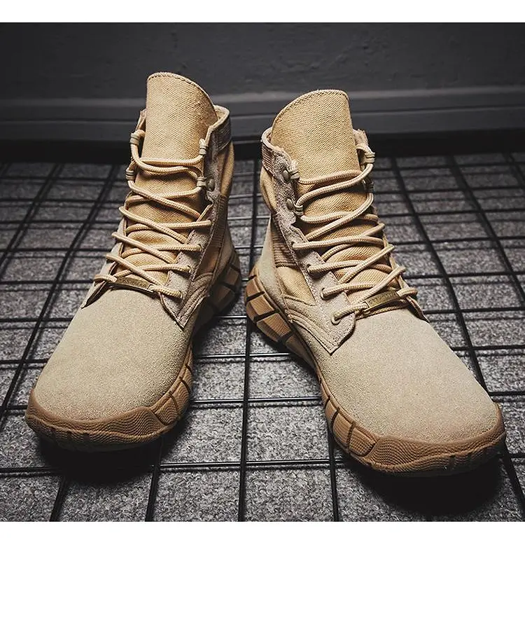 Men Leather Casual Military Winter Shoes