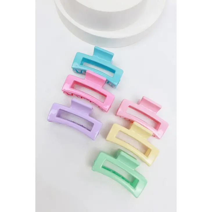 Mini Rectangle Cut Out Hair Claw