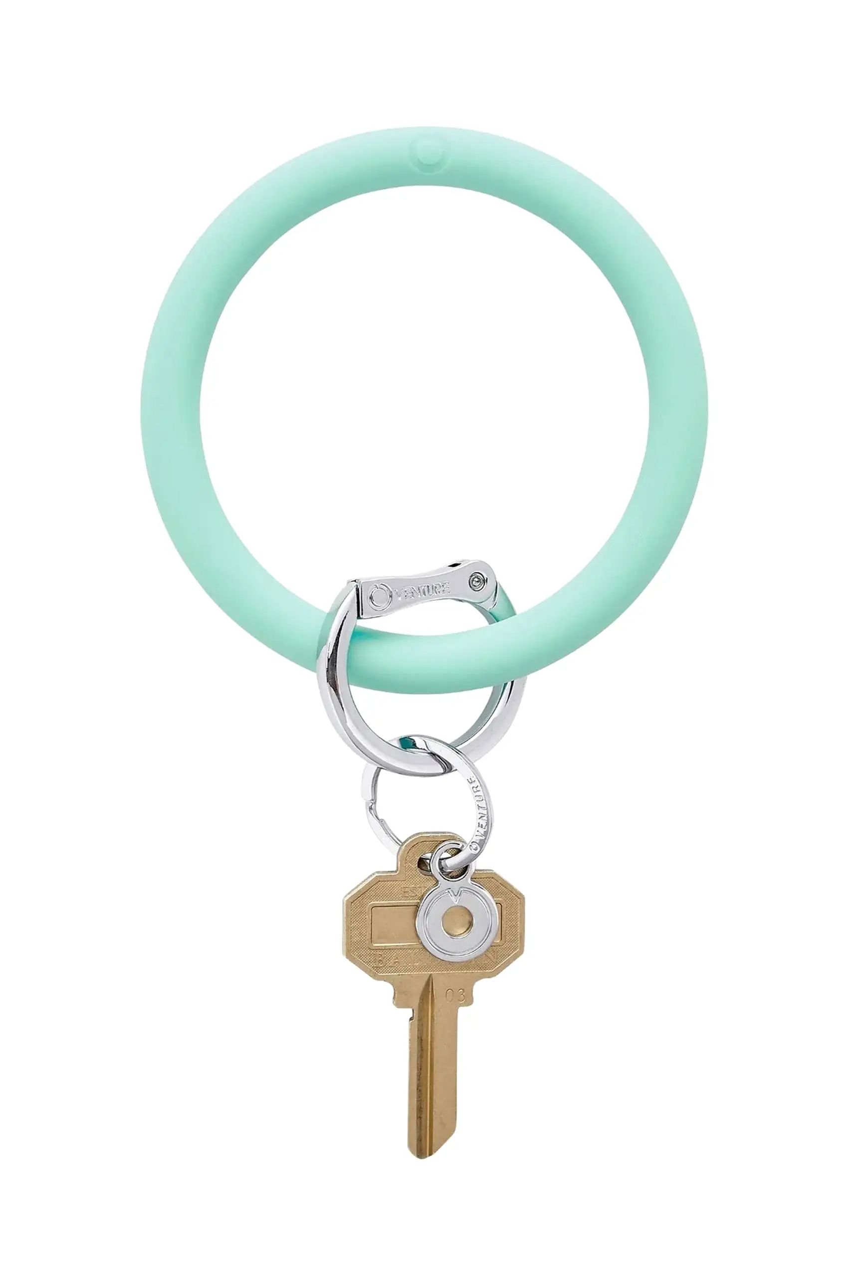 O-Venture Silicone Key Ring in Pistachio