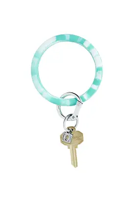 O-Venture Silicone Key Ring in Pool Marble